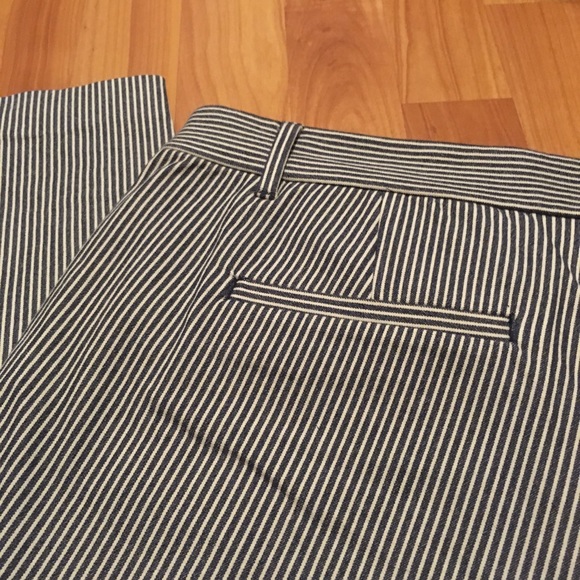 GAP Blue & White Striped Skinny Ankle Pants 14Tall - Picture 5 of 9
